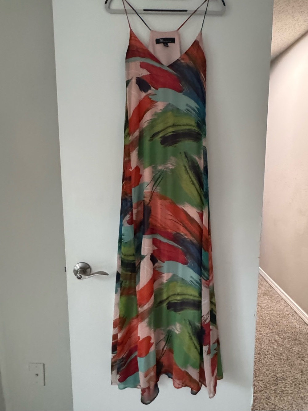 Chetta B Multicolor Brushstroke Maxi Dress